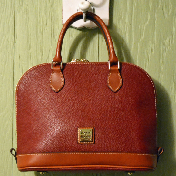 Dooney & Bourke Handbags - Dooney & Bourke Red Pebble Zip Zip Satchel EUC